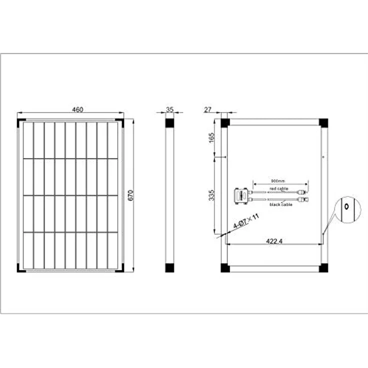 enjoy solar Monokristallin PERC Solarmodul 12V/50W, ideal für Garten und Wohnmobil, TÜV zertifiziert mit 90% Leistungsgarantie bis 10 Jahre – Bild 7