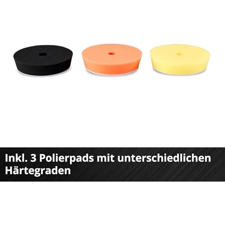 Einhell Akku-Poliermaschine CP-EP 18/125 Li BL-Solo, Brushless Motor, elektronisch einstellbare Drehzahl, Ø 125 mm Polierteller, ohne Akku und Ladegerät – Bild 7