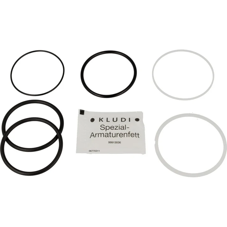 Kludi Dichtungssatz 7531200 für Spültischarmaturen, 6 Dichtringe mit Spezial-Armaturenfett, passend für Kludi-Mix bis 12/2002 – Bild 1
