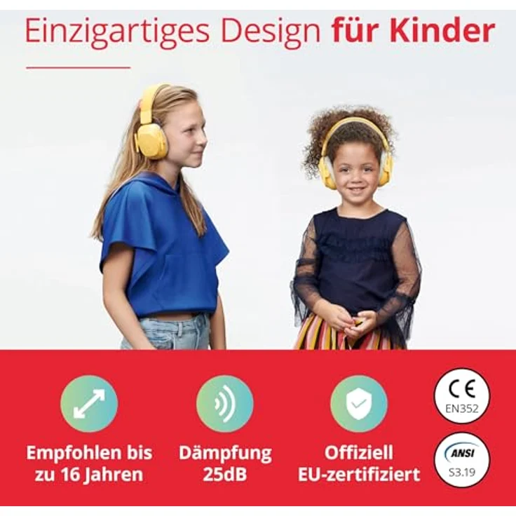 Alpine Muffy Kids, Gehörschutz für Kinder 5-12 Jahre, ideal für laute Umgebungen – Bild 2