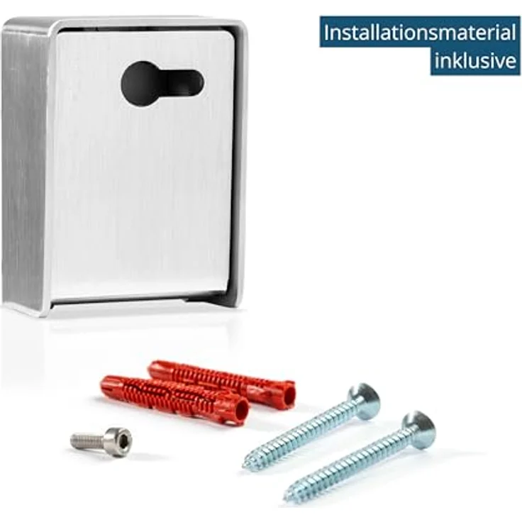 masunt 241 Standard vorgerichtet PHZ (V4A) - Schlüsselbox aus Rostfreiem Edelstahl, KD241, Silber, für Profilhalbzylinder 30/10 mm geeignet – Bild 5