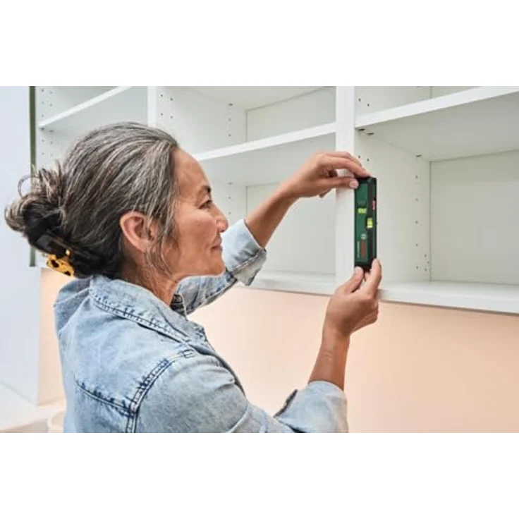 NoName BOSCH Laser-Wasserwaage UniversalWallLevel, kompakte Wasserwaage mit Laserpunkt und -linien, Genauigkeit ± 0,5 mm/m, inklusive Wandhalterung und Batterien – Bild 7