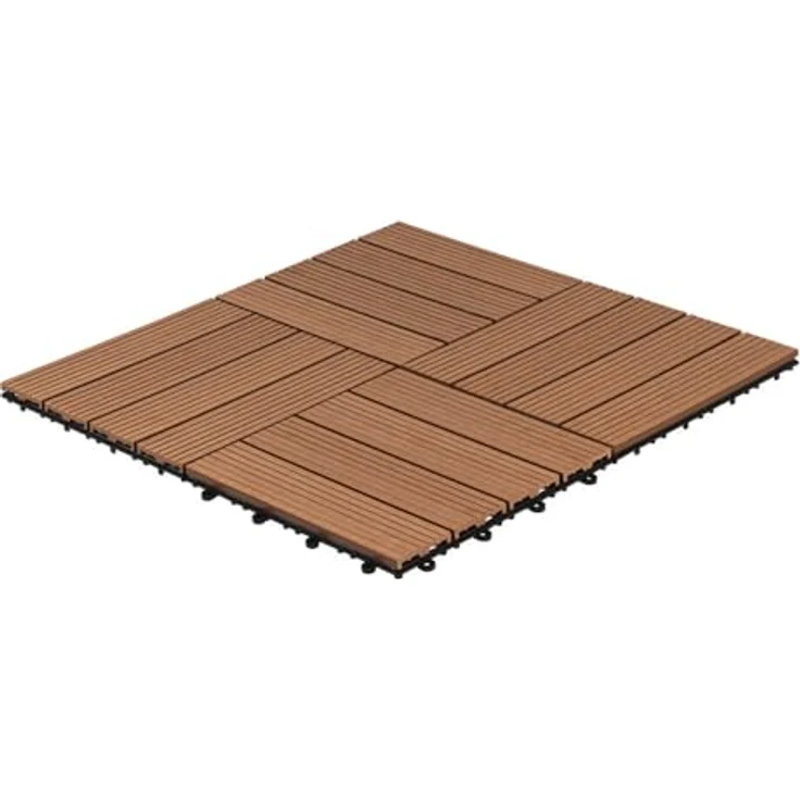 HOME DELUXE WPC Holzfliesen - Alle Varianten Hellbraun, 6 qm – Bild 5