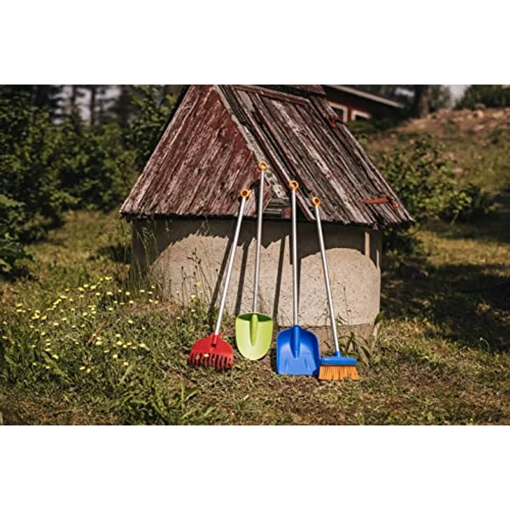 Fiskars Kinder-Spaten, Länge: 91 cm, Kunststoff-Blatt-Aluminium-Stiel, Grün-Orange, MyFirst Fiskars, 1001420 – Bild 16