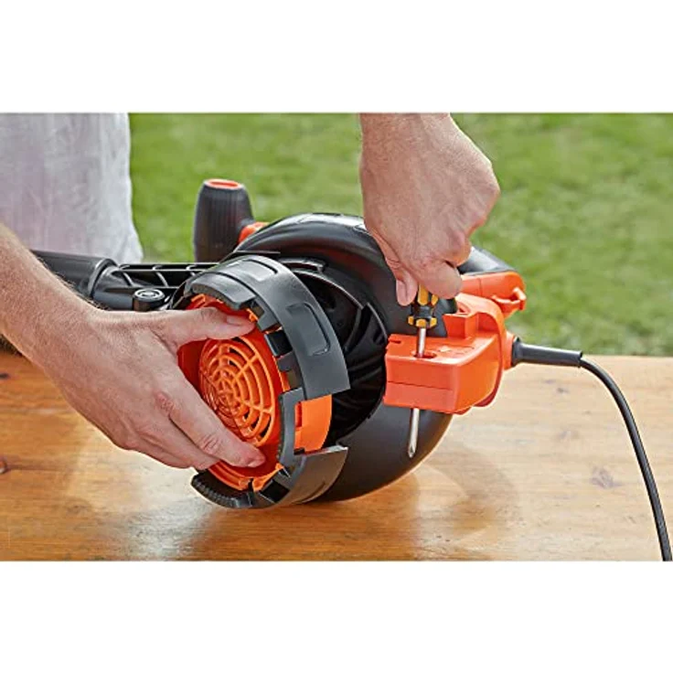 Black und Decker 3-in-1 Elektro-Laubsauger BEBLV301-QS Laubsauger-Laubbläser Häckselfunktion – Bild 16