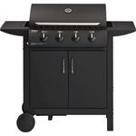 Enders BBQ Gasgrill SAN DIEGO 4 Edelstahl-Brenner Grillwagen Grillhaube Warmhalterost