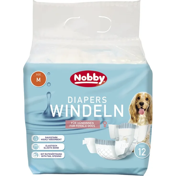 Nobby Windeln für Hündinnen 12 St. 32 - 48 cm Größe M