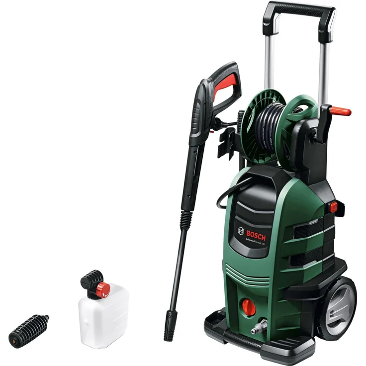 Bosch DIY AdvancedAquatak 150 Hochdruckreiniger , Hochdruckpistole, 8M Schlauch, 3 Düsen, 3 Lanzen, transparenter Wasserfilter, Karton 2100 W, 150 Bar, 500 L-H, 1 Stück, 06008A7700 – Bild 1