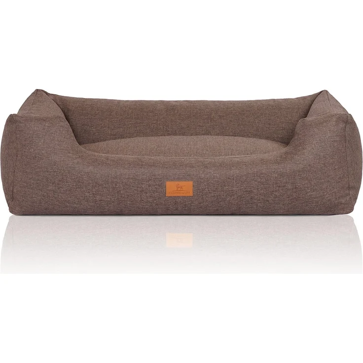 Knuffelwuff Hundebett Lotte Graubraun M-L 85x63cm – Bild 1