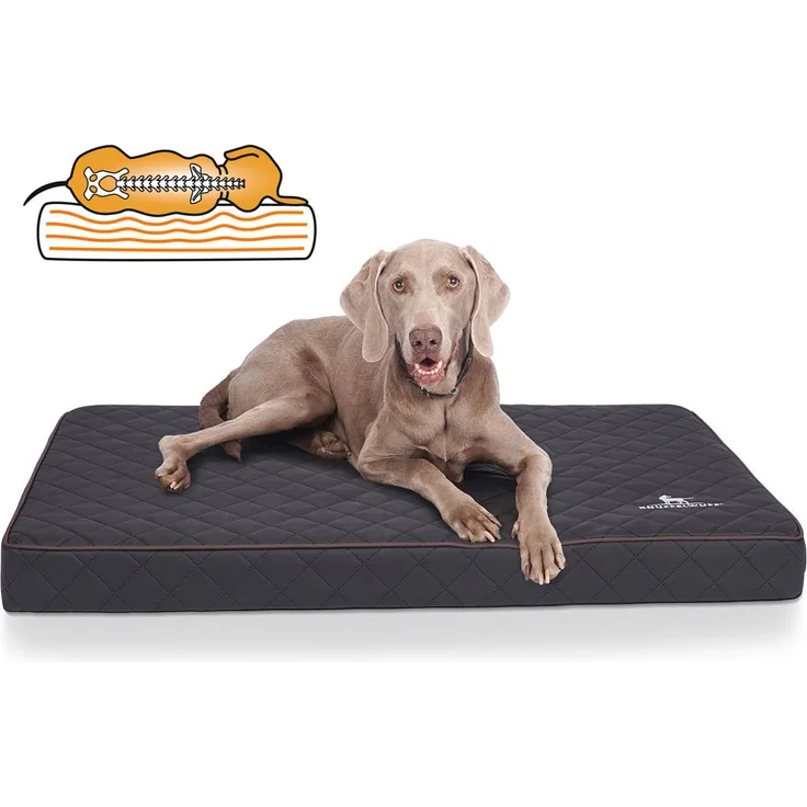 Knuffelwuff orthopädische Hundematte Juna schwarz XXL