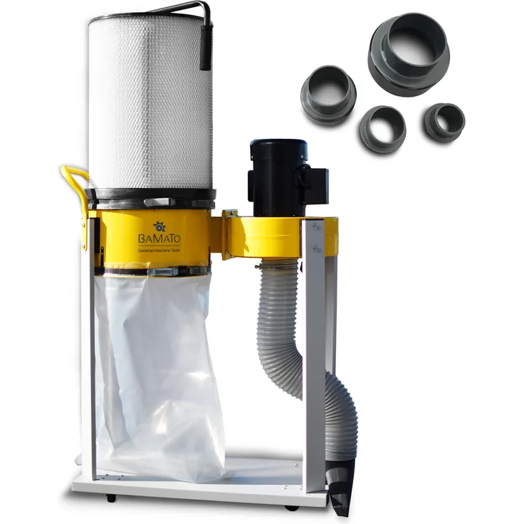 BAMATO Absauganlage AB-1500CF mit Feinstaubfilter und Adapter Set (400V)