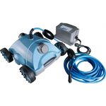 Ubbink Robotclean 2 für den Poolboden Poolroboter blau 14-16 m³/h Filterleistung, 24 V, 13 m Kabellänge, 13 kg blau