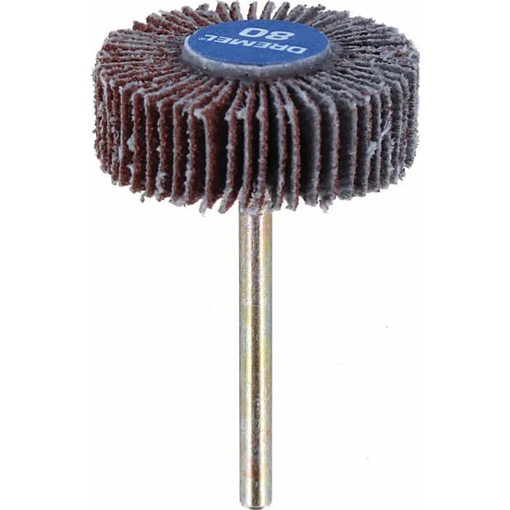 Dremel 502 Schleiffächer (Zubehör für Multifunktionswerkzeug, Schleiffächer 28.6mm (Körnung 80) zum Schleifen Gerader oder Konturierter Oberflächen auf Metall, Holz, Gummi oder Kunststoff)