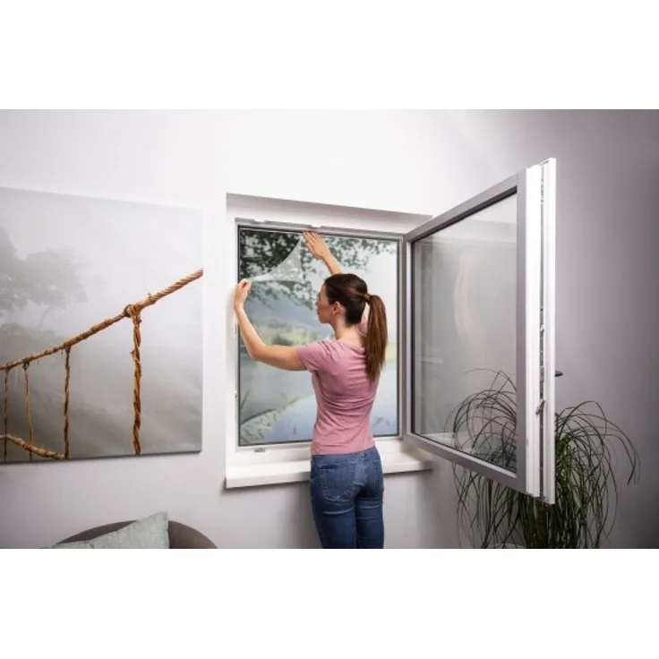 Primaster Fliegengitter 130 x 150 cm - weiß,