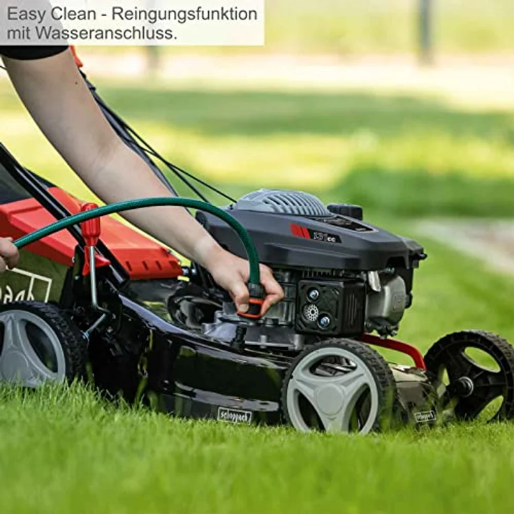 Scheppach MP132-42 Benzin Rasenmäher 42 cm Mäher Motormäher Gartenmäher Grasmäher, 42 cm Schnittbreite, 45 l Fangkorbvolumen – Bild 8