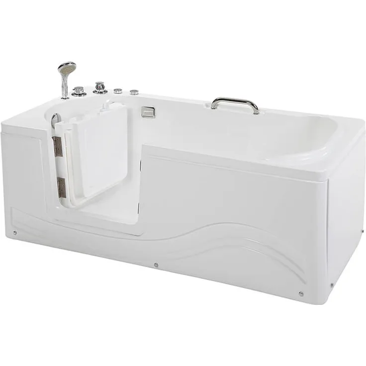 HOME DELUXE Seniorenbadewanne VITAL - M liegend Links