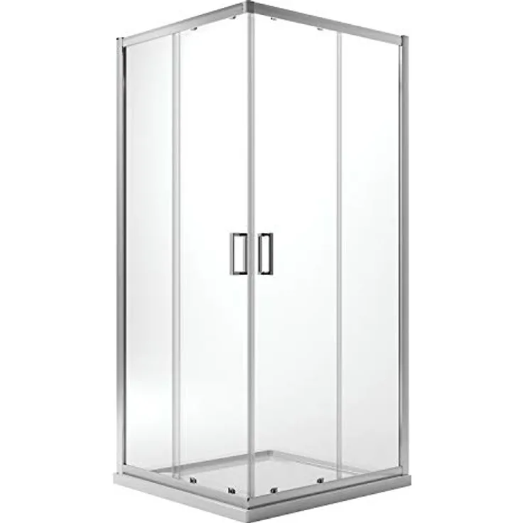 Eckeinstieg Duschkabine Quadratisch 75x75 H185 Transparent 6mm Glas Mod. Ready