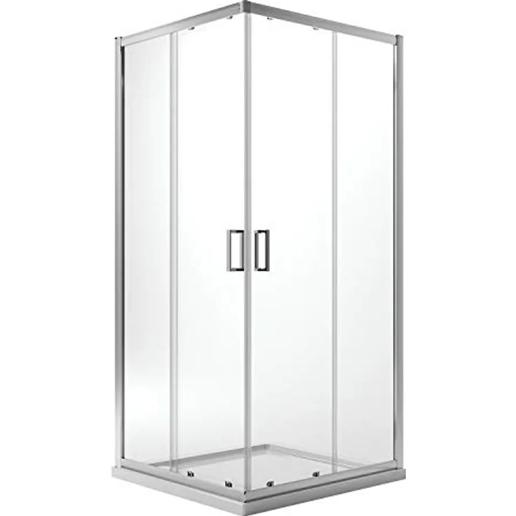 Eckeinstieg Duschkabine Quadratisch 75x75 H185 Transparent 6mm Glas Mod. Ready – Bild 1