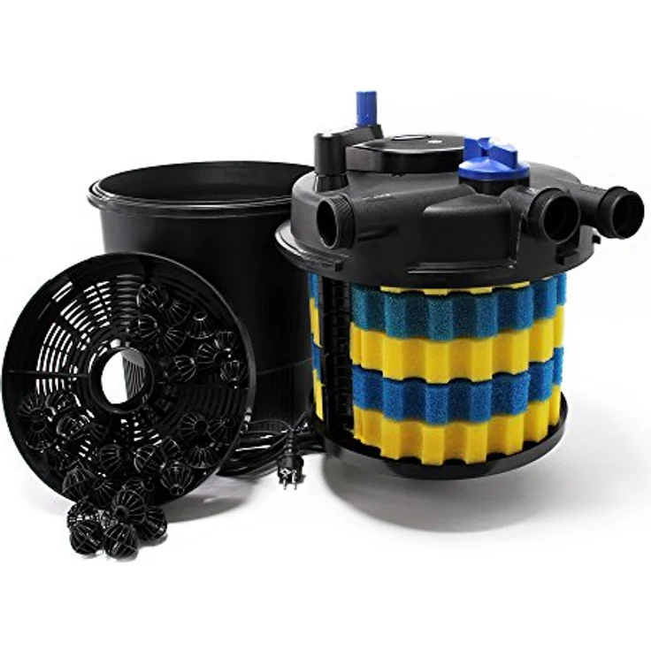 SunSun CPF-10000 Druckteichfilter UVC 11 W 10000 l/h Teich Filter Teichfilter – Bild 2