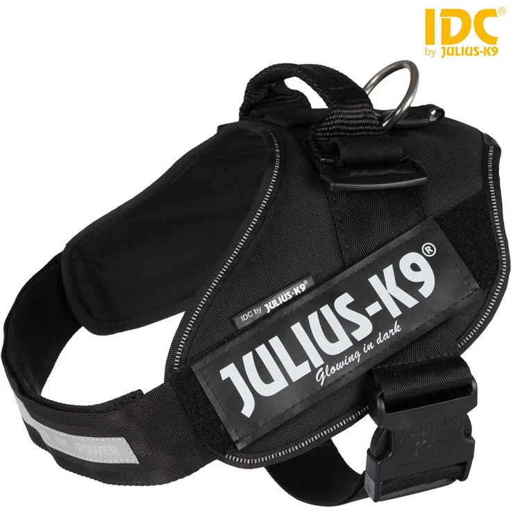 Julius-K9® IDC Powergeschirr Gr. 0 bis XXL schwarz Gr. 2 (L-XL) – Bild 1