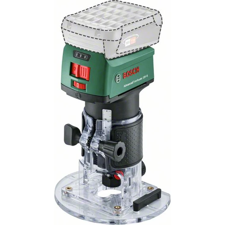 Bosch AdvancedTrimRouter 18V-8 Akku-Oberfräse 8 mm mit Bit-Satz ohne Akku ohne Ladegerät im Karton – Bild 1