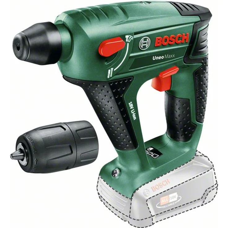 Bosch Uneo Maxx 060395230C Power for All 18V Akku-Bohrhammer 2,5 Ah ohne Akku ohne Ladegerät im Karton – Bild 1