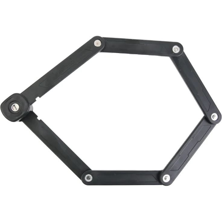 Fischer Faltschloss Security 8 mit Schlüssel und Halter 85 cm schwarz – Bild 3