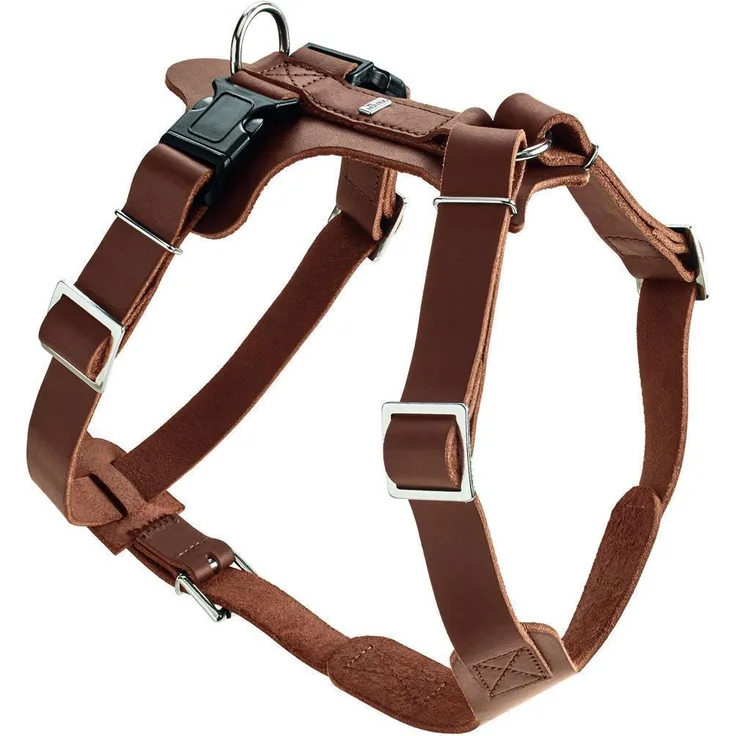 Hunter Hunde-Geschirr Aalborg cognac M-L 2