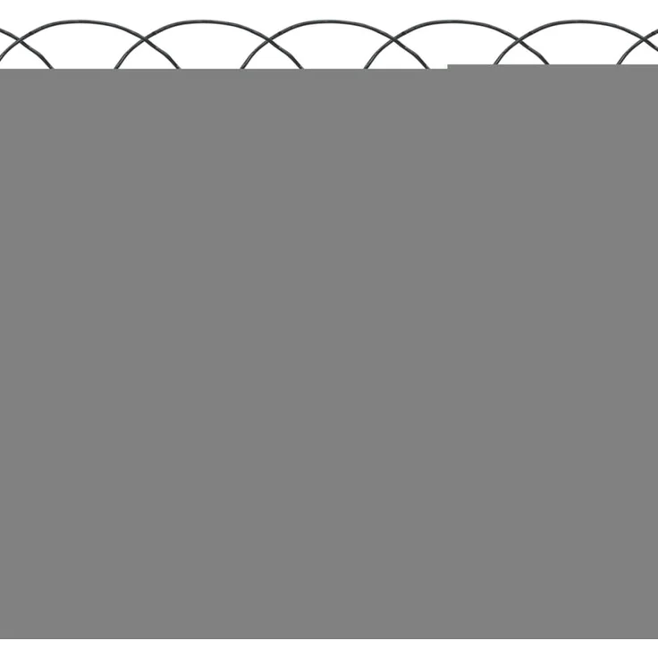 Beetzaun Pulverbeschichtetes Eisen 10x0,4 m – Bild 3