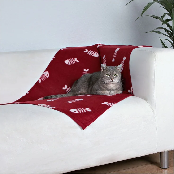 Trixie Fleecedecke Beany bordeaux – Bild 1