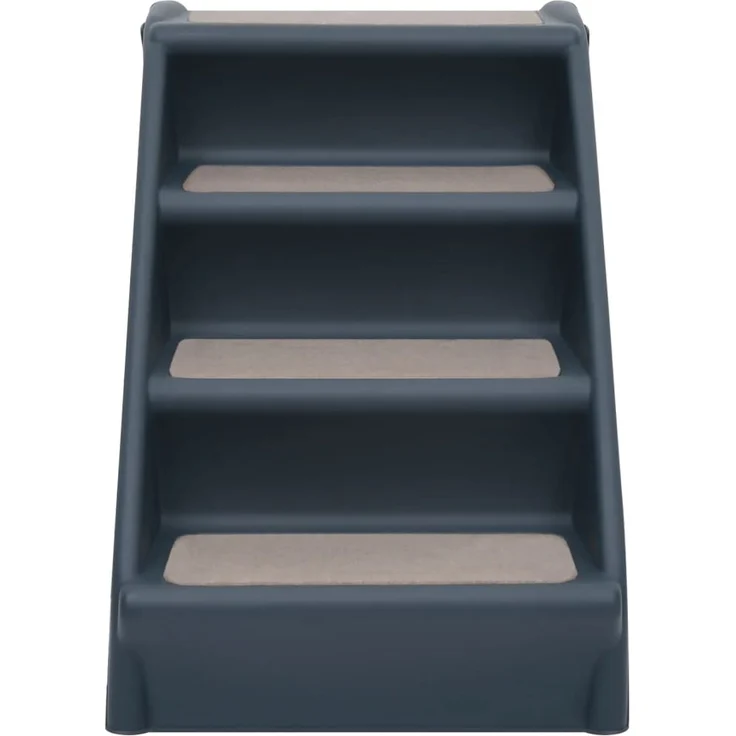 vidaXL Hundetreppe mit 4 Stufen Klappbar Dunkelgrau – Bild 3