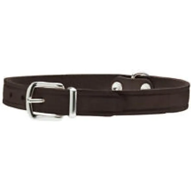 Hunter Hunde-Halsband Aalborg dunkelbraun S-M