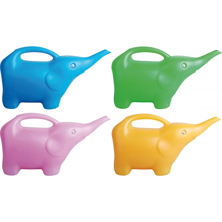 Esschert Elefant Giesskanne sortiert mehrfarbig Blumen Garten Kinder 1,25 Liter