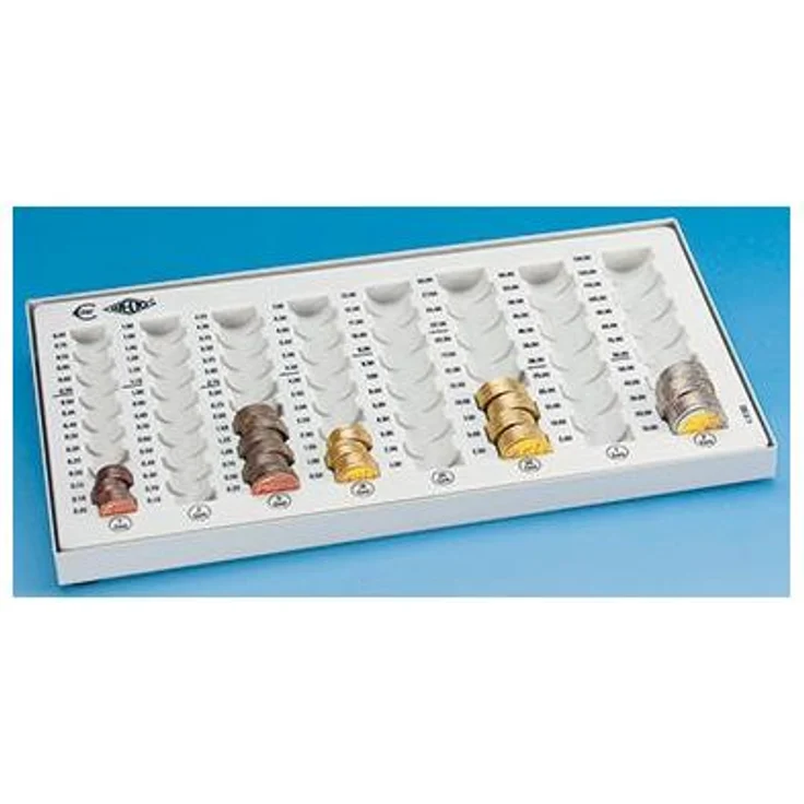 WEDO Geldzählbrett Kompakt Maße: 33,3 x 3,1 x 18,3 cm (B x H x T) Verwendung für Währung: Euro