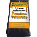 Aquagart Teichfolie PVC 12m x 6m 0,5mm schwarz Folie für den Gartenteich