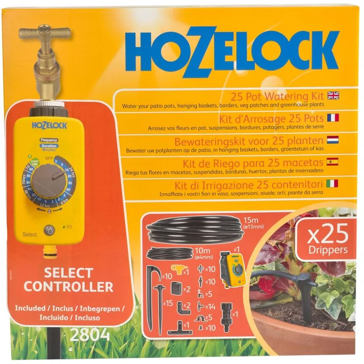 Hozelock Tropfbewässerung-Set Steckkupplung Schlauchlänge: 15m 2804 1240