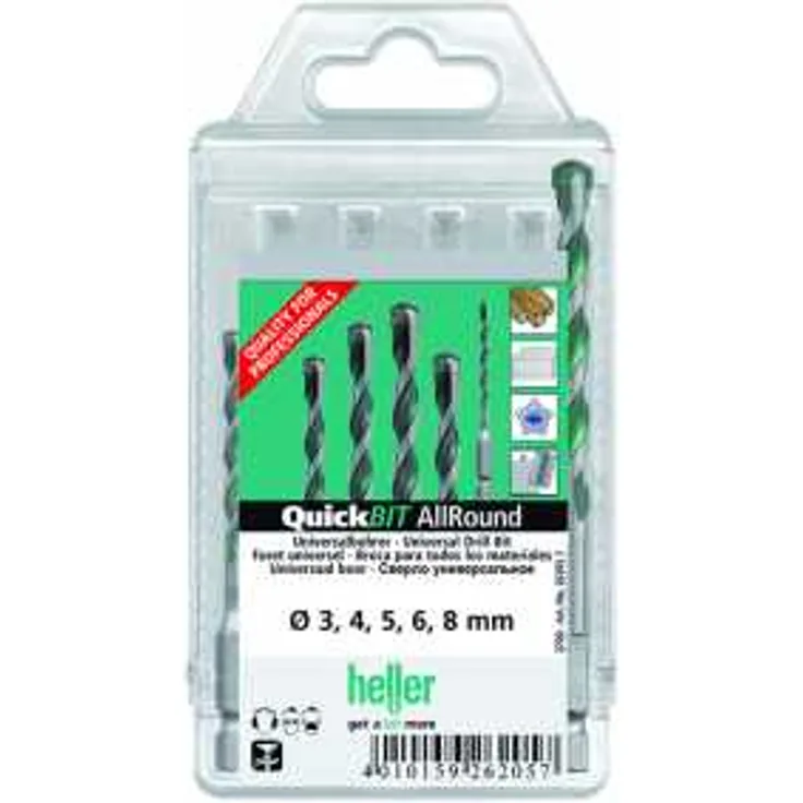 Heller Universalbohrer QuickBit AllMat Ø 4-5-6-8-10 mm