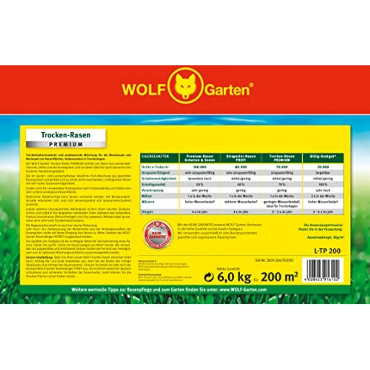 Wolf Garten Trockenrasen Premium L-TP 200 - Preisvergleich – Bild 6