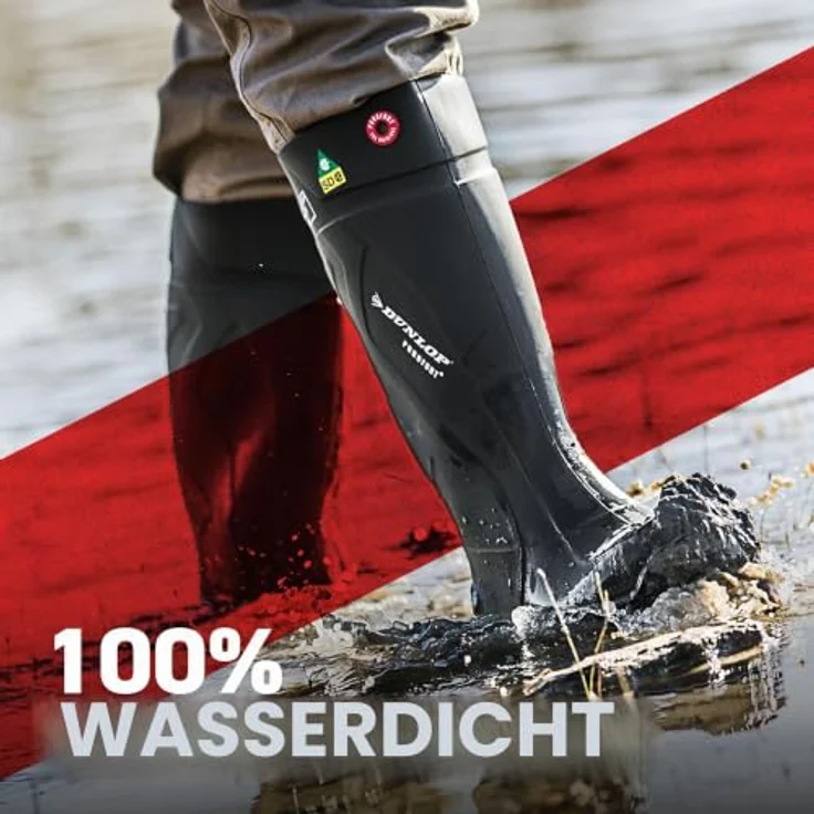 Dunlop® Purofort S5, Sicherheitsstiefel mit Stahlkappe, Zehenschutz und Temperaturisolierung bis -20 °C, rutschhemmende PU-Profilsohle, anthrazit – Bild 9