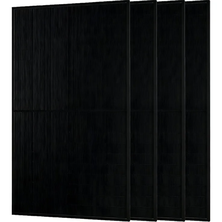JA SOLAR JAM60D41 LB, 500W Bifaziales Glas-Glas Solarmodul, 22.6% Effizienz, voll schwarz, IP68