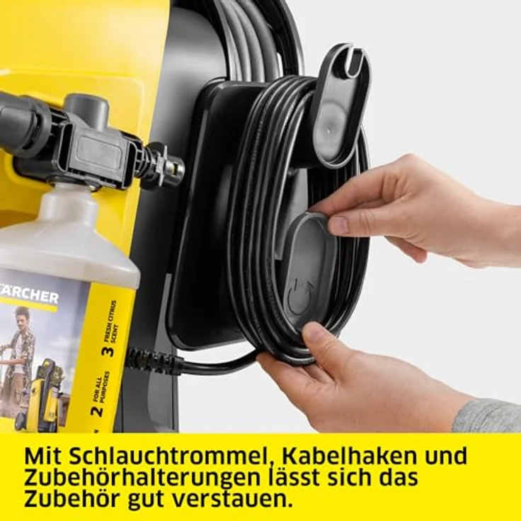 Kärcher Home & Garden K 7 Comfort Premium Connect Home, Hochdruckreiniger 180 bar, wassergekühlter Motor, Bluetooth-Anbindung, Home Kit mit Flächenreiniger T 7 – Bild 6