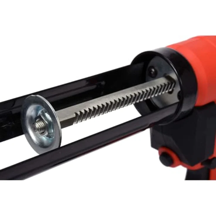 Yato Druckluft-Kartuschenpistole Kartuschenpresse ohne Akku 18 V, Schwarz-Rot, LED-Leuchte, Anti-Leck-Mechanismus, ergonomisches Design – Bild 6