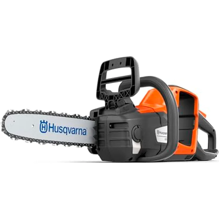 Husqvarna® Akku-Kettensäge "225i", 35 cm Schienenlänge mit Akku und Ladegerät, saveE™ Sparmodus, trägheitsausgelöste Kettenbremse