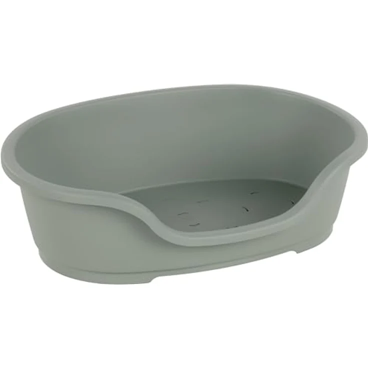 Flamingo Hundebett Tuck, Oval Grün, Größe M (70 × 47 × 22 cm), Praktisch, Stilvoll & Leicht zu Reinigen – Bild 2