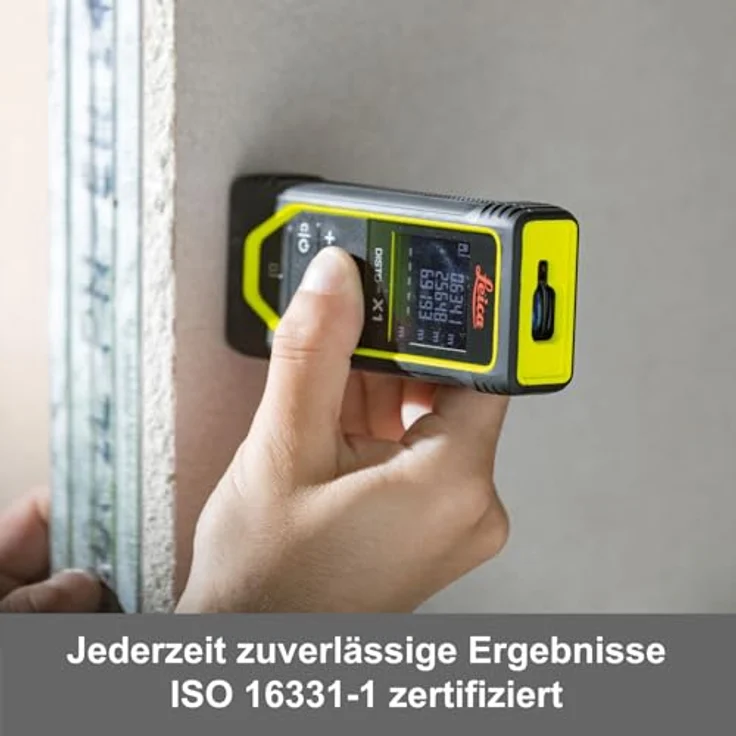 LEICA DISTO X1, Laser-Entfernungsmessgerät mit 100 m Reichweite und Genauigkeit ±1,5 mm, IP65 staub- und spritzwassergeschützt – Bild 6