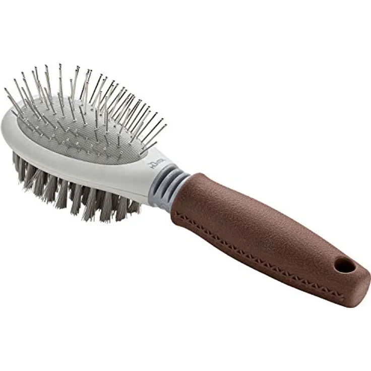 HUNTER SPA Kombibürste Bürsten und Pflegen, für Hunde, 22,0 x 7,5 cm, L, grau / braun
