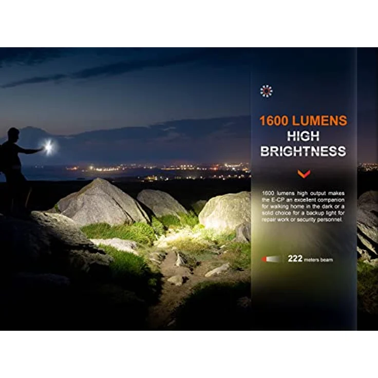 Fenix Light E-CP, LED Taschenlampe akkubetrieben mit 1600 lm, 5000mAh Powerbank und Schnellladefunktion – Bild 12