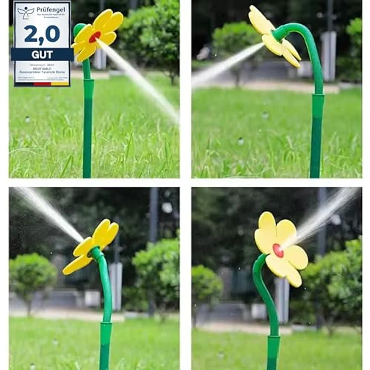Neustanlo | Rasensprinkler Tanzende Blume | 2er Pack | Bewässerung Sprenger beweglich | farblich Sortiert – Bild 4