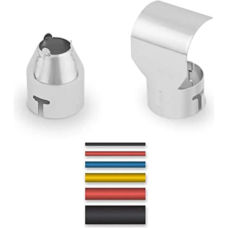 WAGNER Schrumpfschlauch-Set und Reflektor- und Zentrierdüse für FURNO Heißluftpistolen - 100 Schrumpfschläuche + Reflektor- und Zentrierdüse 14 mm