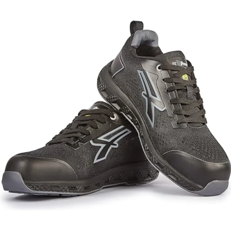 U-Group SRL Sicherheitsschuh Rook Gr. 41 schwarz, S1PS HI HRO FO SR, atmungsaktives U-KNIT-Obermaterial, vollständig metallfrei, durchtrittsichere Zwischensohle, EVA/Gummi-Sohle für Stabilität und Grip – Bild 4
